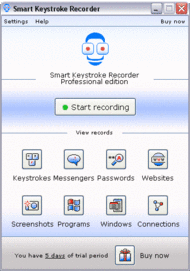 Smart Keystroke Recorder Pro screenshot